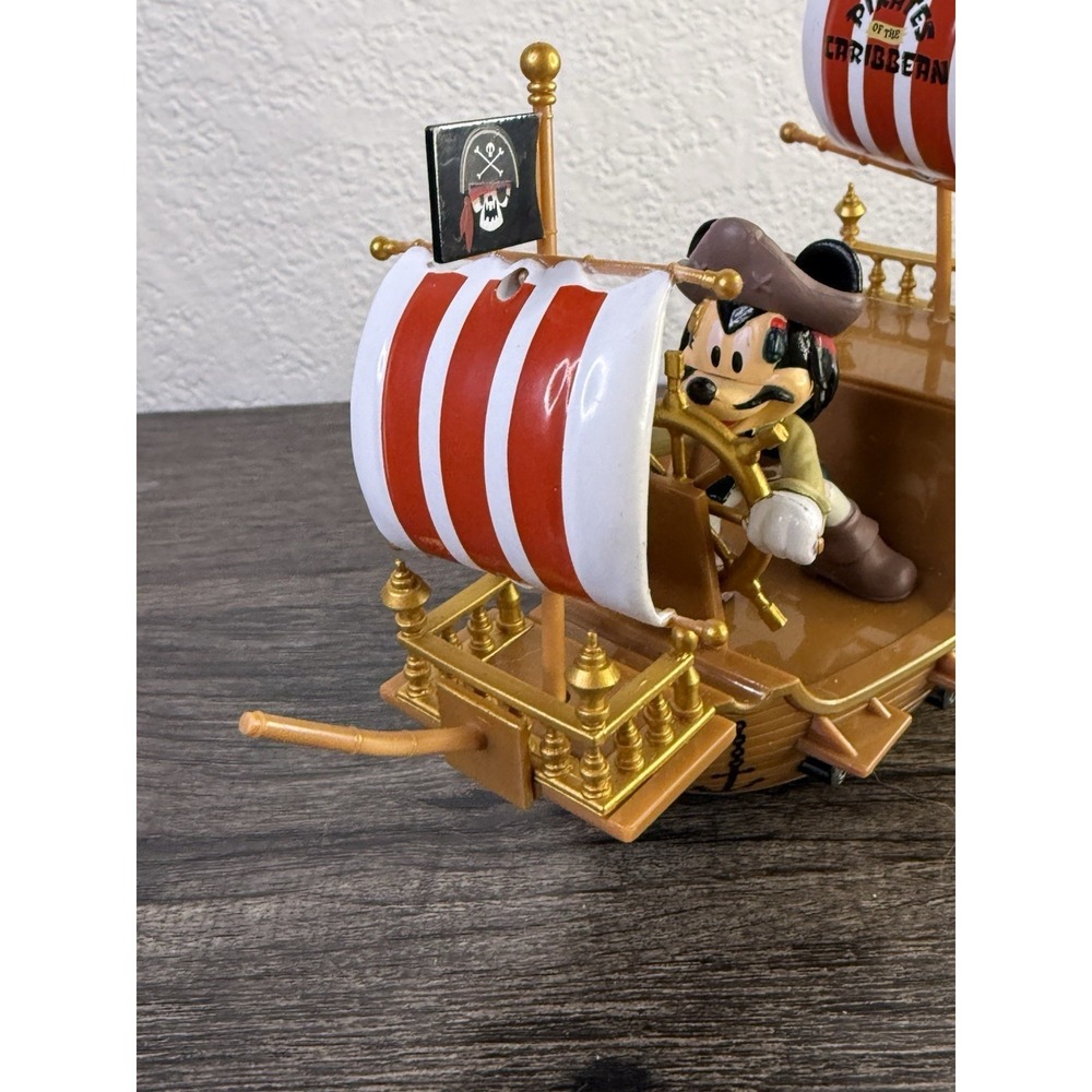 Disney Parks Pirates of the Caribbean Mickey Pullback Pirate Ship toy - Picture 5 of 11